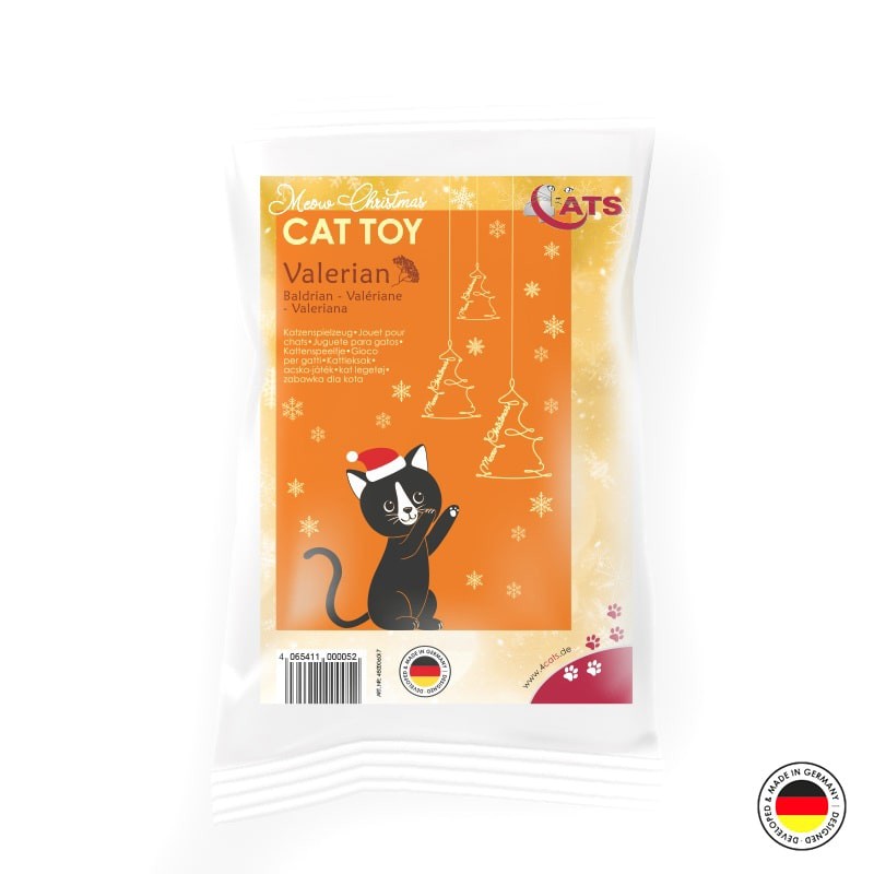 Jouet pour chat de Noël à la valériane