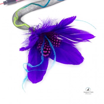 Plumeau jouet serpentin pour chat et chaton