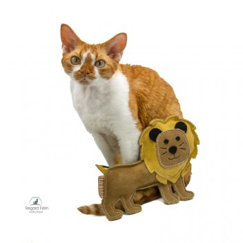 Jouet en cuir véritable pour chat et chien