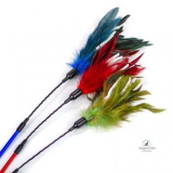 Plumeau interactif pour chat