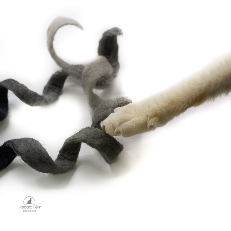 Spirale pour chat en laine