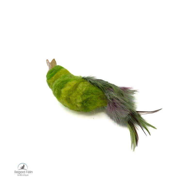 Jouet amovible pour chat en forme d'oiseau