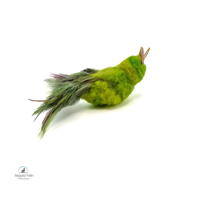 Jouet amovible pour chat en forme d'oiseau