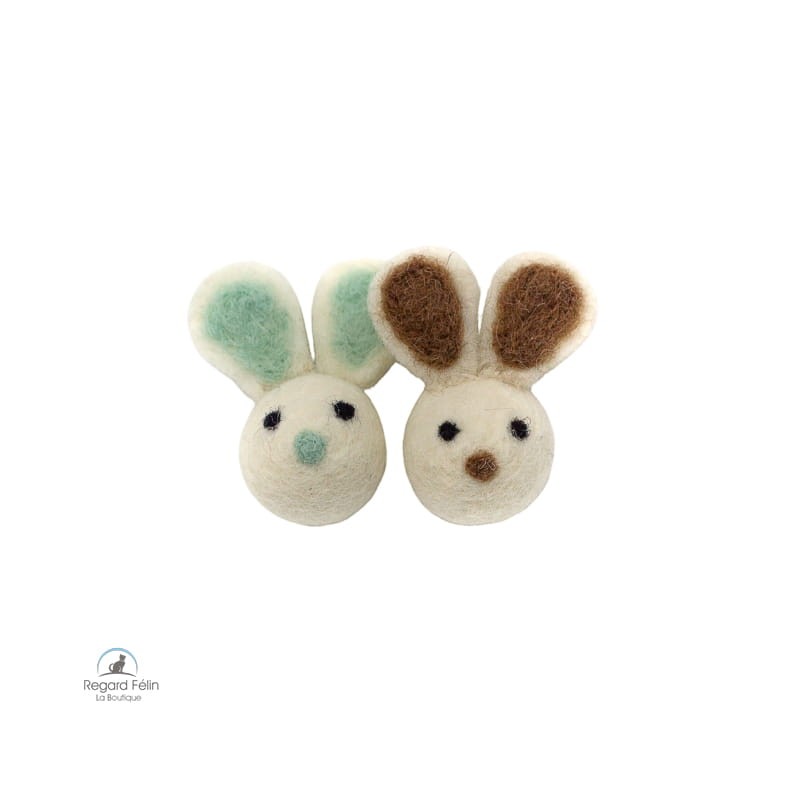 Petit lapin en laine pour chat et chaton