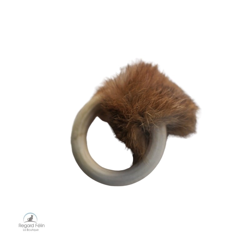 Jouet pour chat bois et fourrure Amunet's