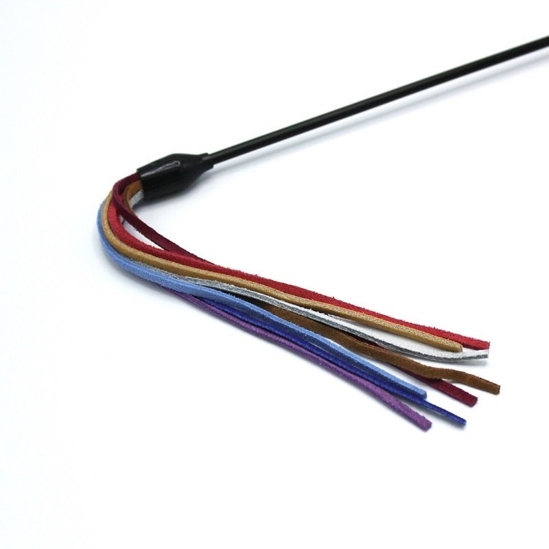 Jouet pour chat en cuir -Plumeau Cuir