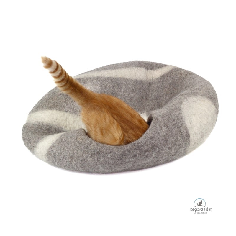 Grotte en laine pour chat - Cat cave - Cocon chat