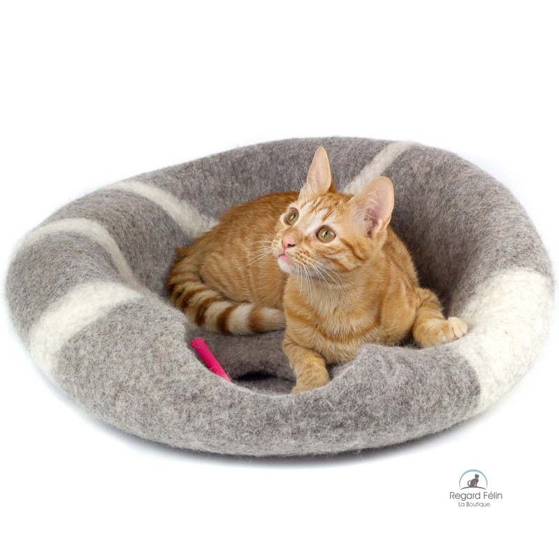 Grotte en laine pour chat - Cat cave - Cocon chat