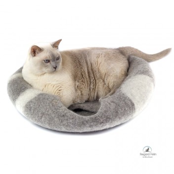 Grotte en laine pour chat - Cat cave - Cocon chat