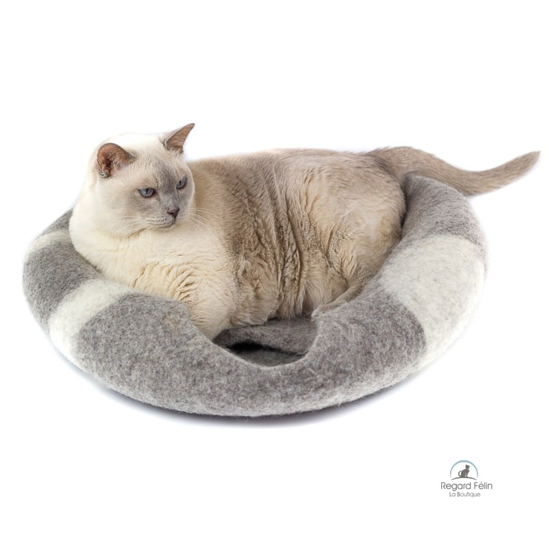 Grotte en laine pour chat - Cat cave - Cocon chat