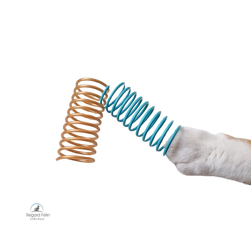 Jouet ressort spirale pour chat