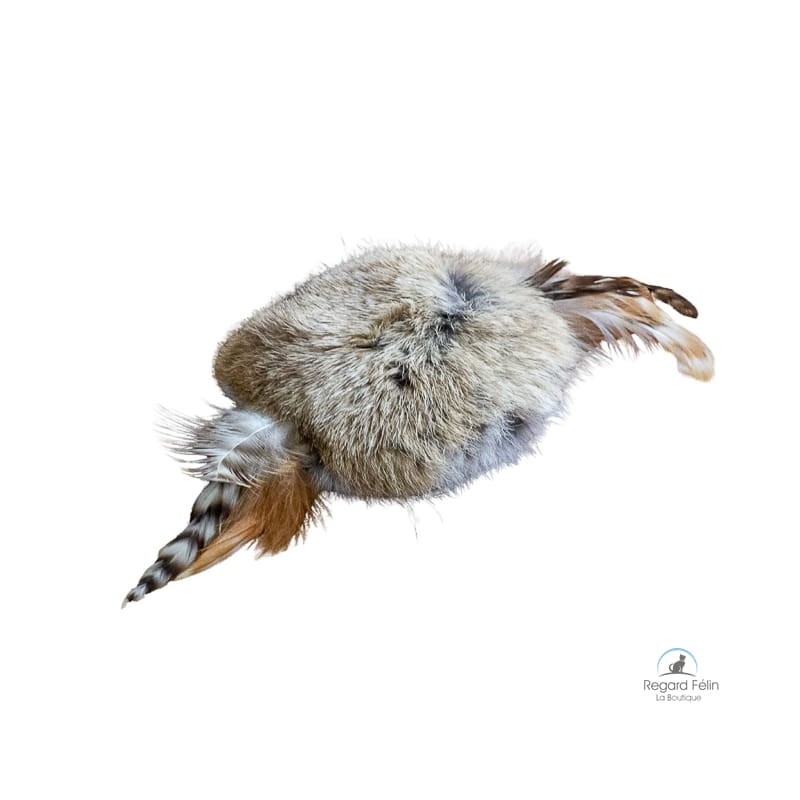 Jouet pour chat amovible Spinner fourrure lapin