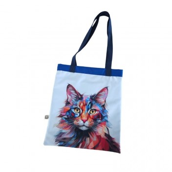 Tote Bag motif chat La Gabeline